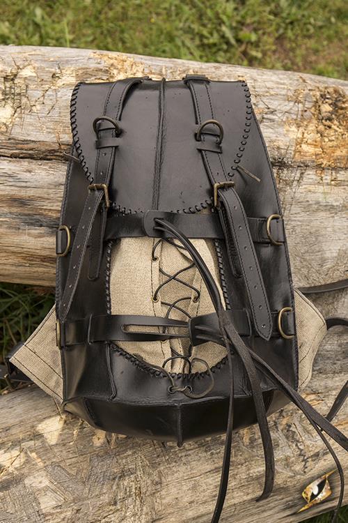 Rucksack Adventurer, schwarz – Medieval and More