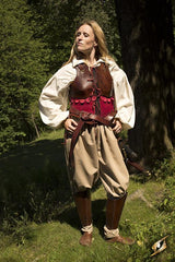 Female Leather Armour Red