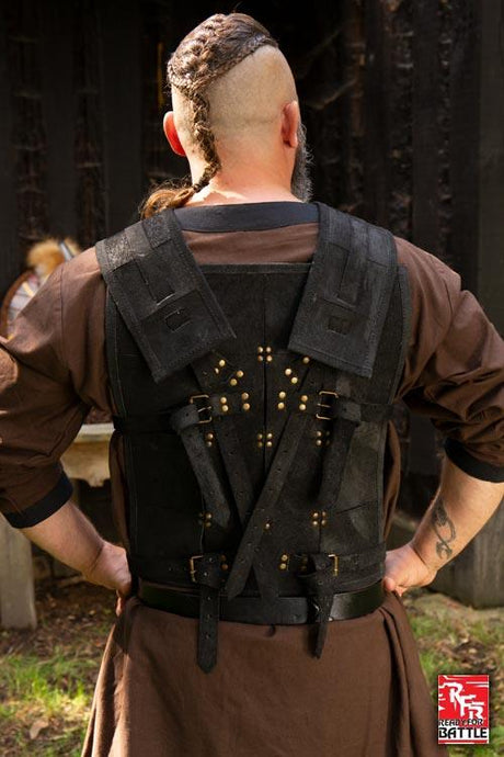 Ready for Battle Leather Armour Fighter Black