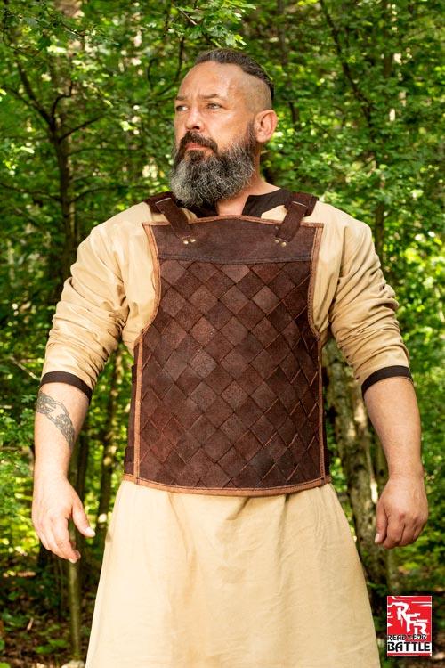 Lederrüstung Viking, braun