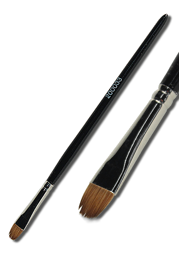 Lidschattenpinsel Gr. 3, Rotmarderhaar,flach, Katz