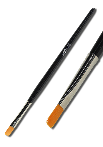 Schminkpinsel Gr. 6, Torayhaar, flach