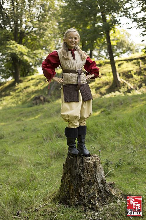 Ready for Battle Gambeson Padded Armour, bei/braun