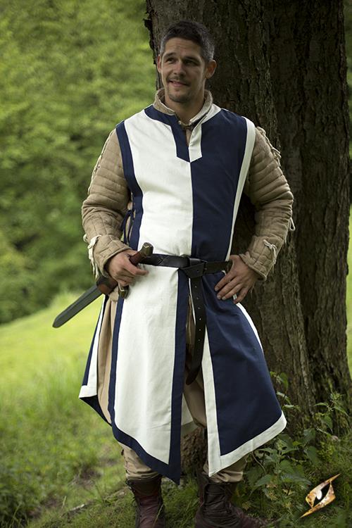 Wappenrock Basic, blau/weiß
