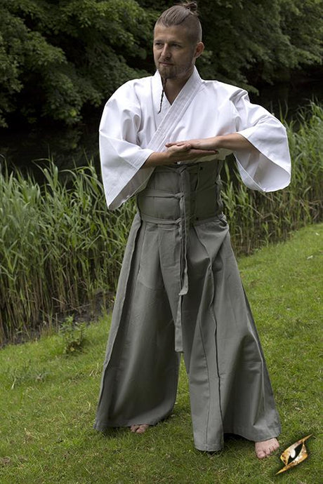 Hose Samurai, grau/schwarz