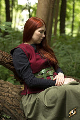 Miederweste Wolle, rot