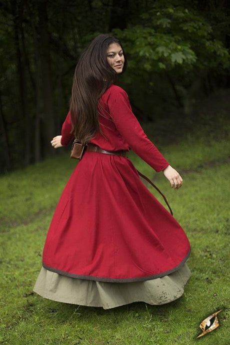 Dress Basic Red/Brown