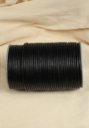 Lederschnur Creativa (4mm) 25 m, schwarz