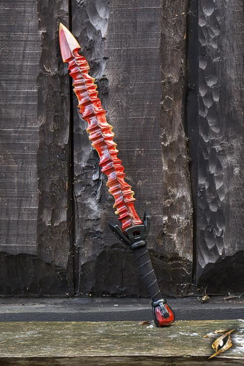 Schwert Hellfire 90 cm Schwarz/Rot