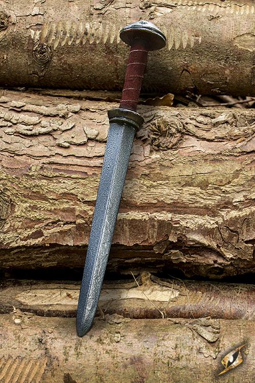 Dolch Rondel 47 cm Braun/Silber