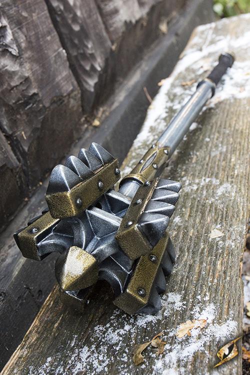 King Mace 108 cm Steel/Gold