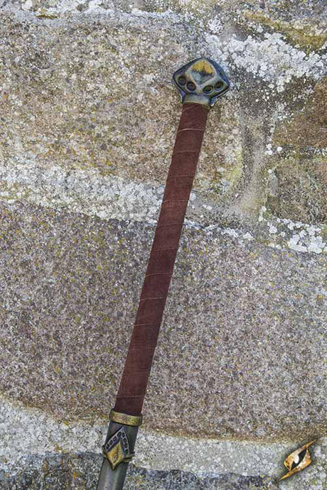 Zwergen Großhammer 152 cm Braun/Silber