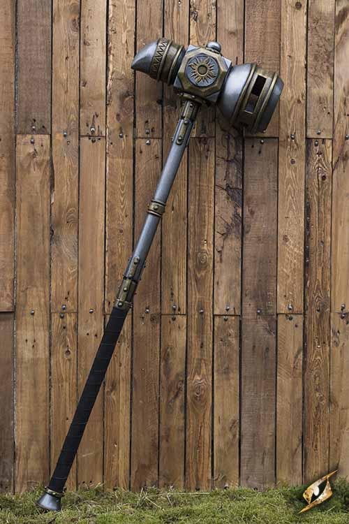 Sonne Hammer 135 cm Stahl/Gold