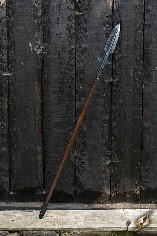 Wikinger Speer 190cm Braun/Silber