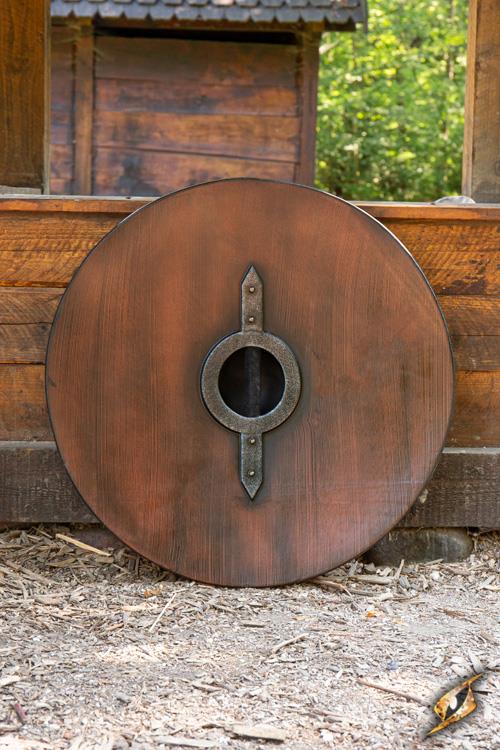 Wikinger Schild 80 cm Holz/Stahl