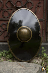 Shield Elliptical 70x45 cm Black