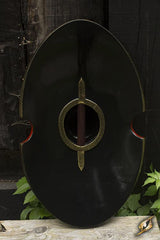 Shield Elliptical 70x45 cm Red