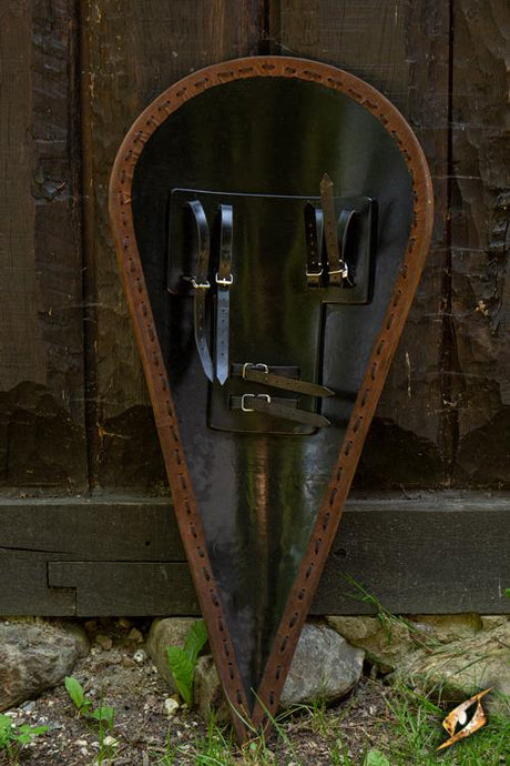 Normannen Schild Blau/Weiß 115x58cm