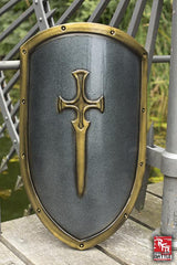 Ready for Battle Kite Shield 60x36 cm Steel/Gold