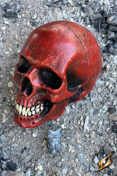 Medium Skull 15 cm Red