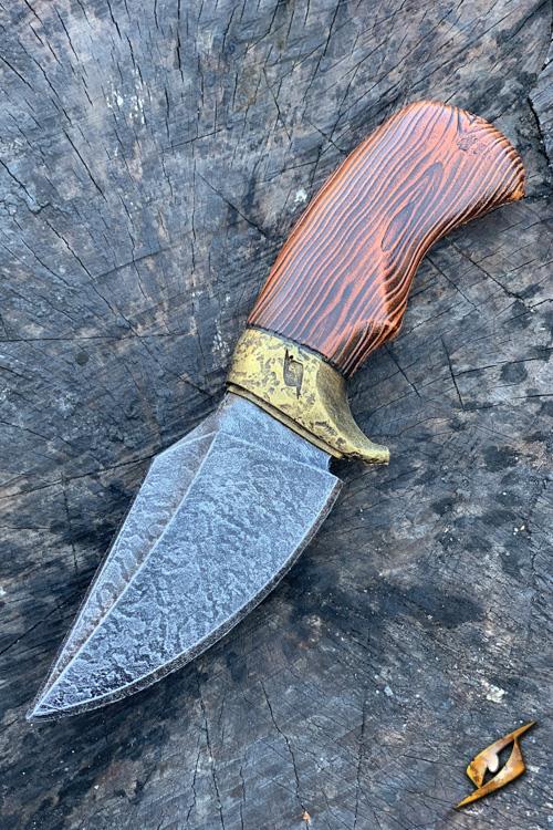 Breites Wurfmesser 19cm Gold