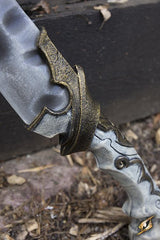 Knochen Scimitar 85 cm Weiß/Gold