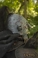 Trollmaske mit Haaren, grau