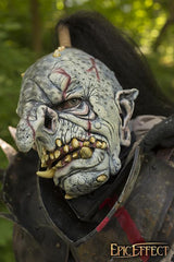 Trollmaske mit Haaren, grau