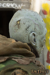 Maske Open Brain Zombie grau