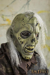 Maske Open Brain Hair Zombie, grün