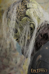 Maske Open Brain Hair Zombie, grün