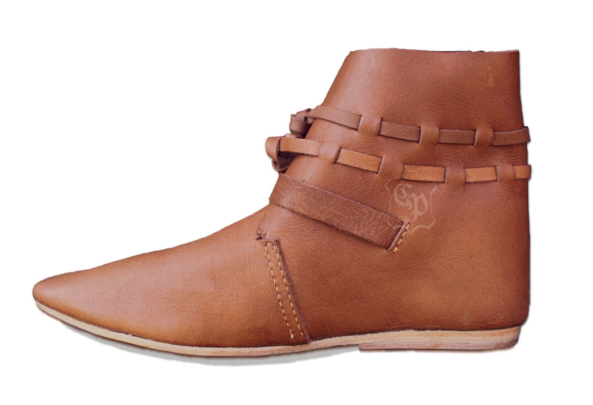 Medieval Shoes Eberhardt Brown