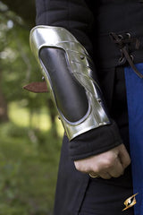ConQuest Black Ice Arm & Leg Protection Set Polished Steel/Black