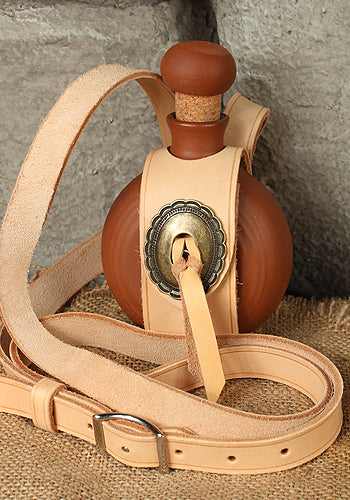 Canteen with Shoulder Belt 0,25l Helles Braun