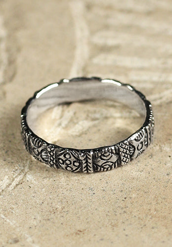 Viking Ring Bandur Silver