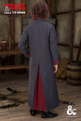 Dungeons & Dragons Hexenmeister Mantel Grau/Rot