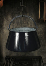 Emailliert Fischkessel 6L Schwarz/Silber