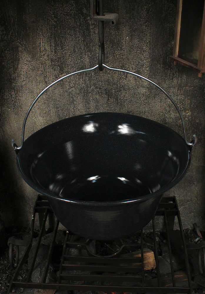 Enameled Kettle 10L Blue/Black