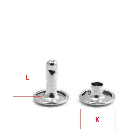 Hollow Rivet KØ13,0 x L11,6 mm Iron/Anthracite
