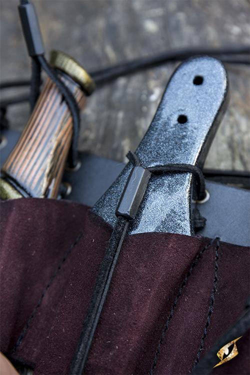 Wurfdolchhalter 3, braun
