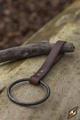 Schwerthalter Ring groß, braun
