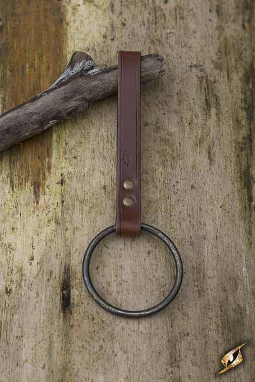 Schwerthalter Ring groß, braun