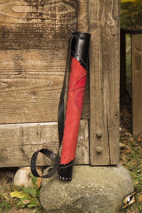 Köcher Archer, rot/schwarz
