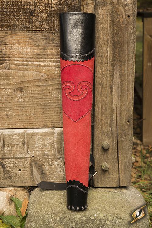 Köcher Archer, rot/schwarz