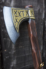 Wikinger Kurzaxt 55 cm Stahl/Gold