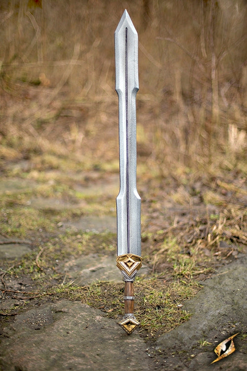 Schwert Zwerg-Doppelschneide 105cm Holz/Stahl