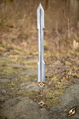 Schwert Zwerg-Doppelschneide 105cm Holz/Stahl