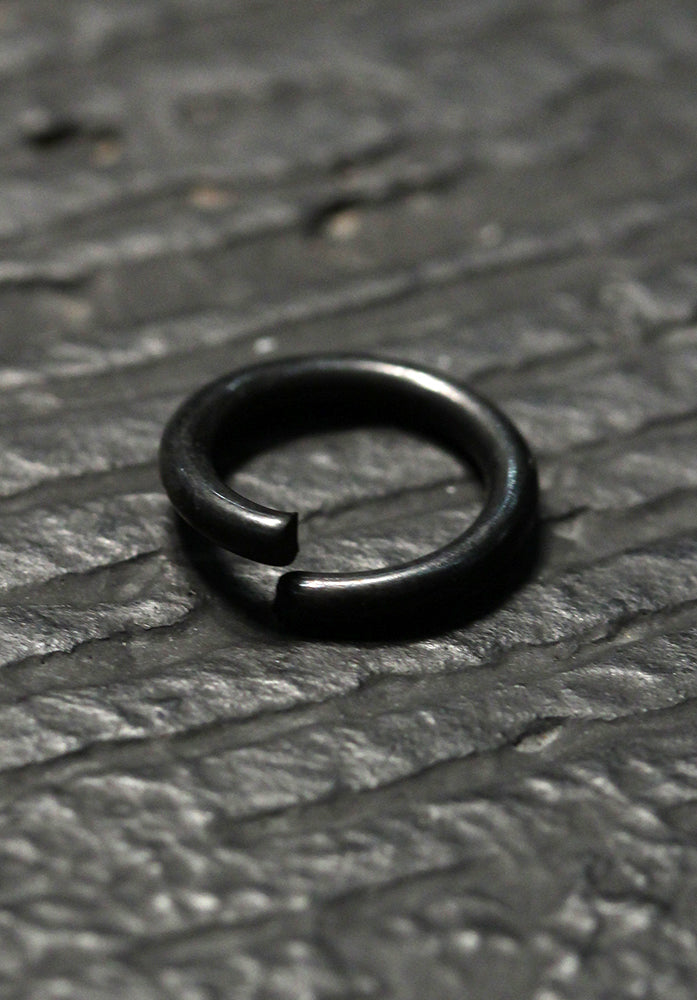 Chain Ring Stainless Steel 8mm Black