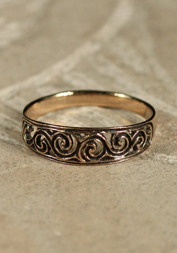 Celtic Ring Newgrange Bronze