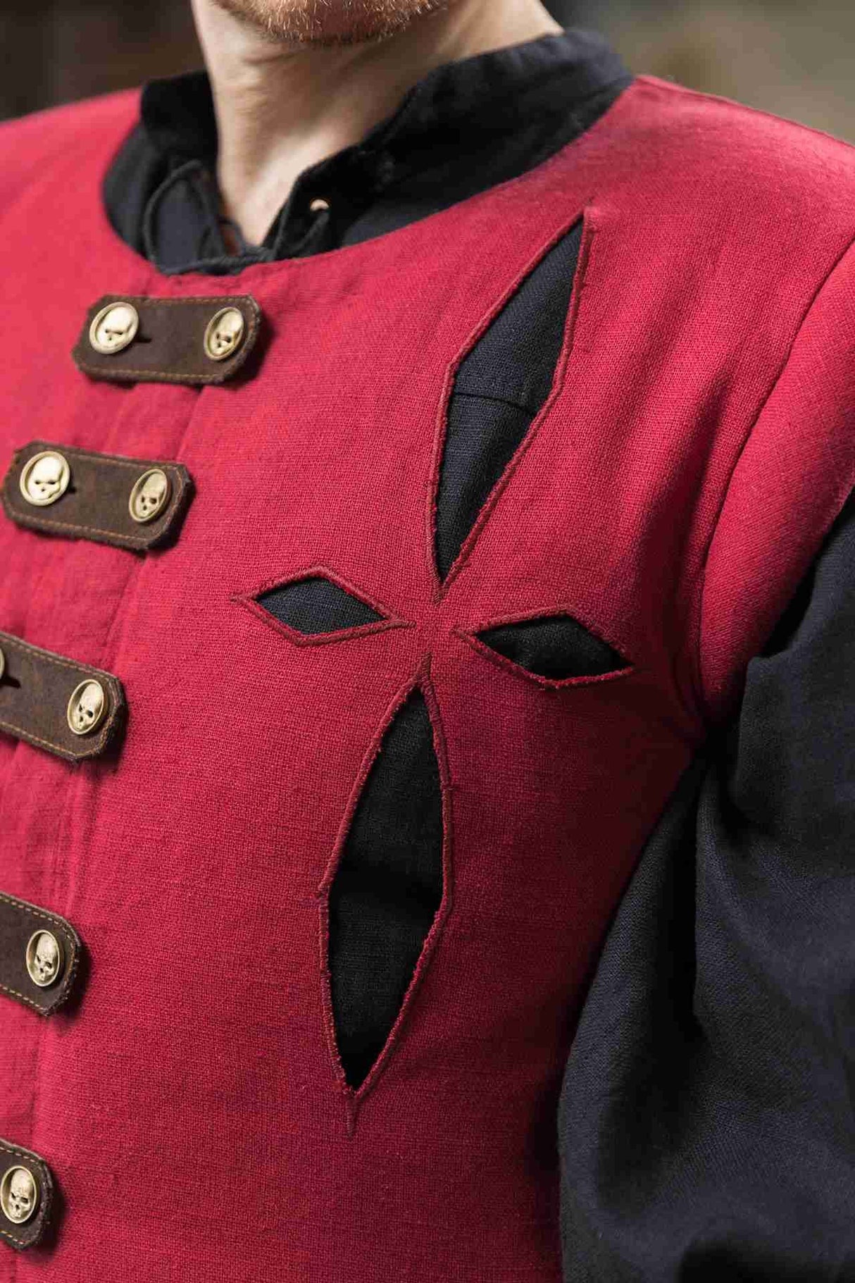 Warhammer Armoury Imperial Jerkin Type A Dark Red